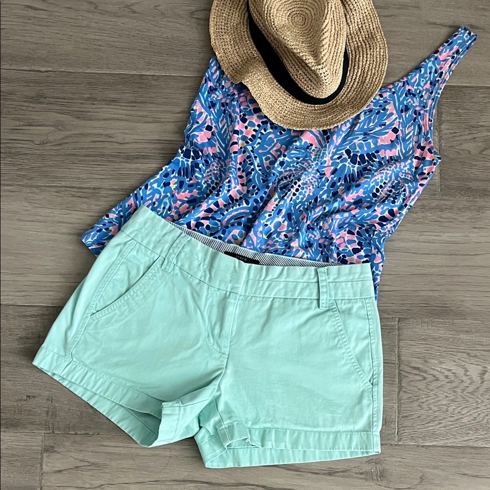 J.Crew Mint Green Chino Shorts